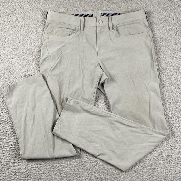 Bonobos Golf Performance Link 5 Pocket Slim Pants Gray Mens 32x32 Fit (34x30) - Picture 2 of 12